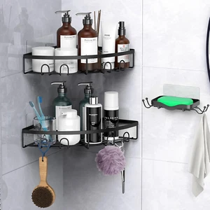 Corner Shower Caddy, 3 Pack Adhesive Bathroom Shower Corner Organizer Shelf with - Picture 1 of 8