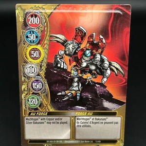 Bakugan AU FORGE Metal Gate Card GOLD 2011 BA1406-GA-SM-GBL 13/48h IMPRINTED - Picture 1 of 8