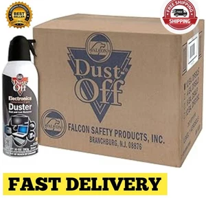 Plumero de gas comprimido para computadora Falcon Dust-Off paquete de 10 oz 12 - Imagen 1 de 6