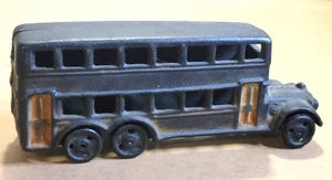 Vintage AC Williams Cast Iron Double Decker Bus Toy - Picture 1 of 7