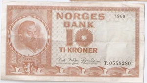 Norwegen 10 Kronen 1969 Christian Michelsen - Bild 1 von 2