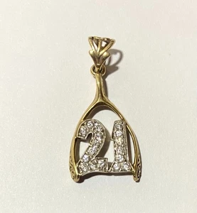 Juego de colgante de piedra única de topacio azul oro amarillo de 9 quilates - Imagen 1 de 3