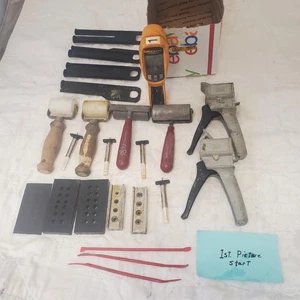 Mixed Crafting Tools Rollers, Clamps, Hole Punches, Digital Gauge & More LOT-904 - Picture 1 of 17