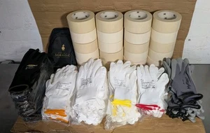 84x Artikel Konvolut Flohmarkt Weiterverkauf Klebeband & Arbeitshandschuhe NEU - Bild 1 von 4