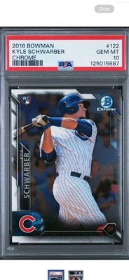 Kyle Schwarber 2016 Bowman Chrome PSA 10 Bom - Imagem 1 de 2