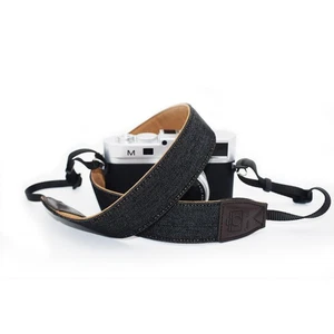 Black Camera Strap, 1.5" Wide Pure Soft Camera Straps, Adjustable Vintage Uni... - Picture 1 of 7