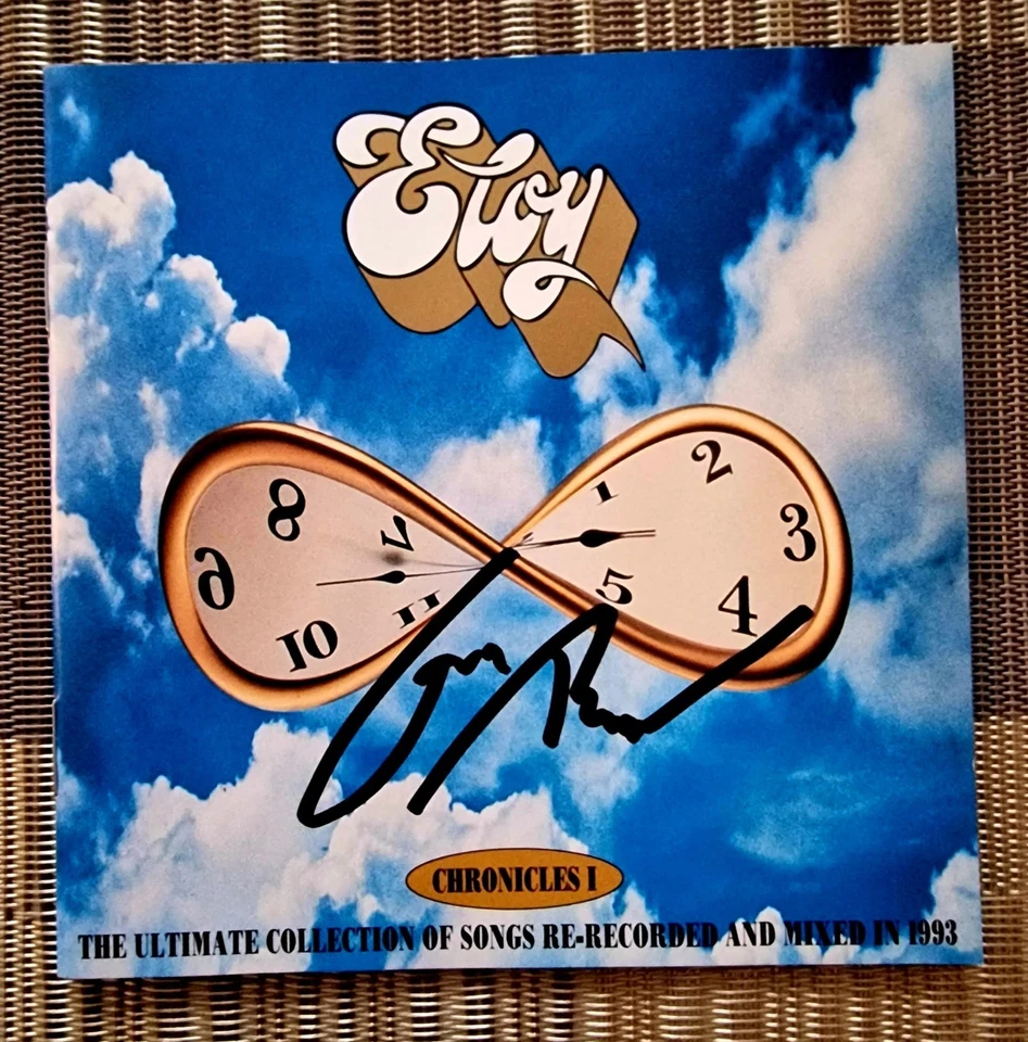 Eloy Frank Bornemann Signed Autogramm Autograph CD Chronicals I - Bild 1 von 1