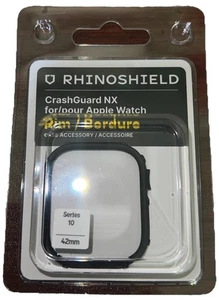 Rhinoshield CrashGuard NX / Apple Watch Series 10 42 mm accessorio cassa cerchio nero! - Foto 1 di 13