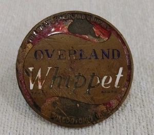 Rare 1926-1928 Overland Whippet Willys Ohio Car Radiator Automotive Emblem Badge - Picture 1 of 3