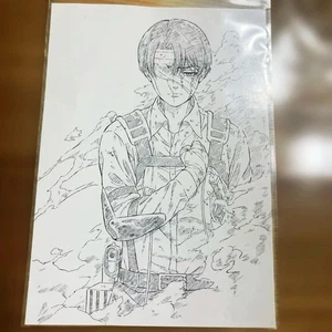 Attack on Titan THE LAST ATTACK Levi Post Card Art Movie Limited - Picture 1 of 2