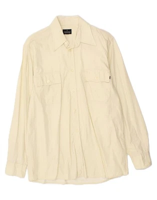 Camisa TRUSSARDI JEANS Para Hombre Pequeña Algodón Blanco BE11 Foto 1 de 3