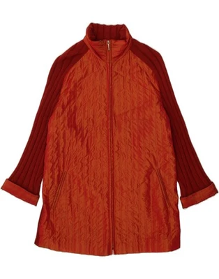 MARLY'S Womens Cardigan Sweater IT 46 Large Red Colourblock BO16 - Image 1 of 3