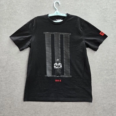 Creed III X Shoe Palace Hombres Camisa GRANDE Negro Bordado Boxer Manga Corta Foto 1 de 4