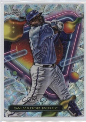2023 Topps Cosmic Chrome Nucleus Refractor Salvador Perez #173 - Image 1 of 2