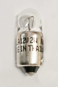 Ba9s Leuchtmittel, 'Kurzglas' 2Watt für Symbol Warnleuchten 12V und 24V BAS9xx2S - Bild 1 von 4