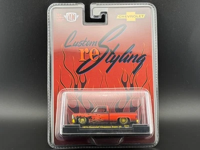 M2 1973 Chevrolet Cheyenne Super 10 Custom Re Styling Flames HS70 1/64 CHASE - Image 1 of 2