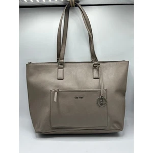 Nine West Laptoptasche taupe kiesel Kunstleder groß Schultertasche - Bild 1 von 14
