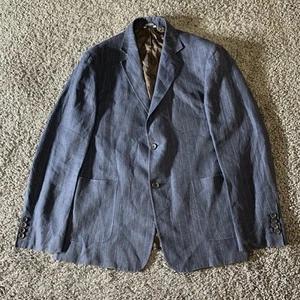 Billy Reid Suit Jacket Mens 42R Linen Made In Italy Blazer Sport Coat Business - Picture 1 of 11