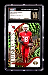 Marvin Harrison Jr. 2024 Illusionists #5 CGC 10 | Etiqueta negra prístina - Imagen 1 de 2