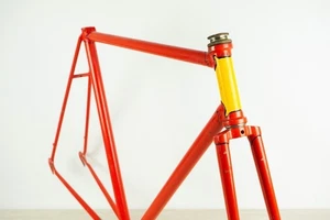 30S VINTAGE ROAD BIKE FRAME SET FLIP FLOP EROICA 55 57 BICYCLE OLD RACING 40S M - Picture 1 of 12