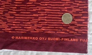 MARIMEKKO OYJ SUOMI-FINLAND AND FUJIWO ISHIMOTO 2002 SADE Fabric 54"x13" - Picture 1 of 1