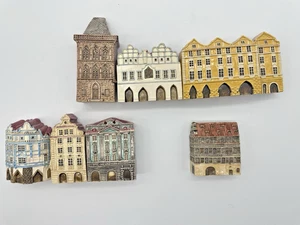 Piazza della Città Vecchia di Praga, Unicorno Bianco, Scuola Tyns, Case di Città, Praha, Set di 7 - Foto 1 di 17