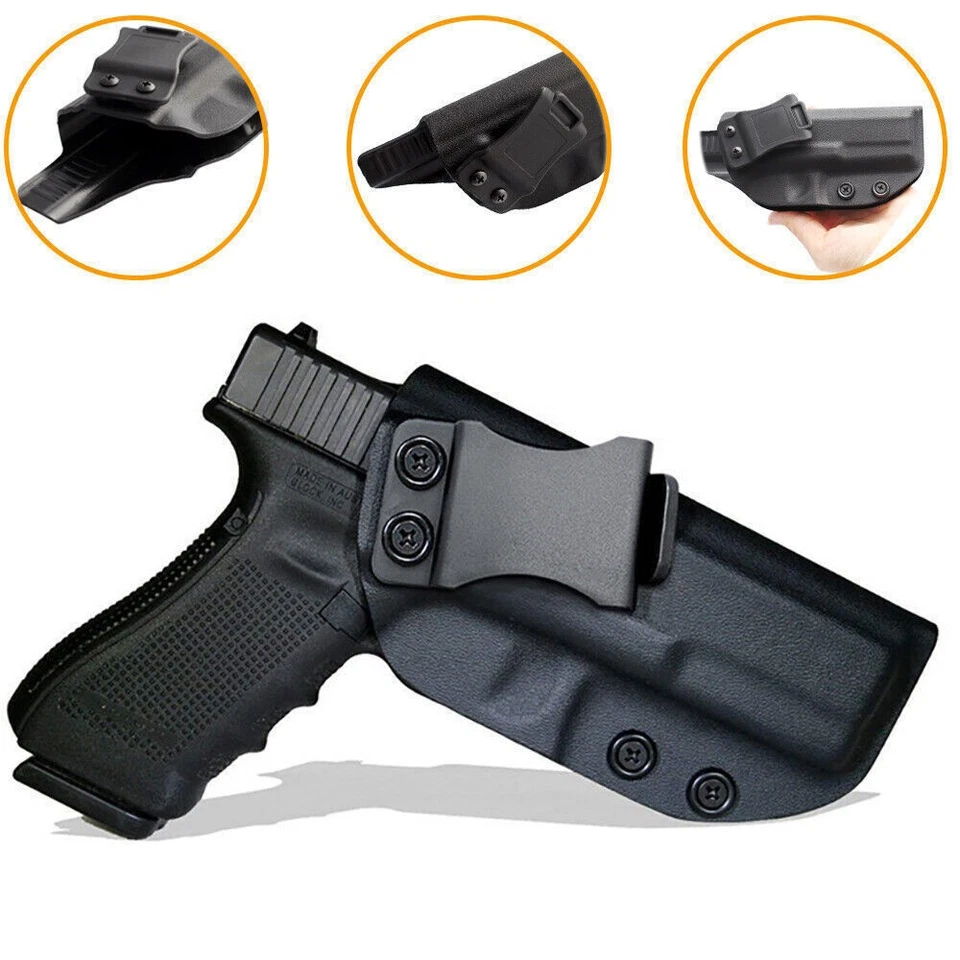 IWB Polymer Holster for Glock 17/19/22/23/26/27/31/32/33/45 Gen 1-5 Concealed - Image 1 of 4