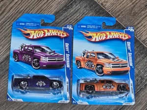 2010 Hot Wheels HW Garage 2/10 CHEVY SILVERADO Orange & Purple Variant NIP NEW - Picture 1 of 2
