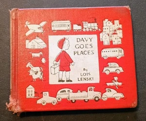 Vintage Children's Book 1961 Hardcover "Davy Goes Places" By Lois Lenski - Picture 1 of 12