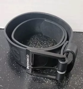Cinturón de cuero negro DC Shoes Co talla pequeña - Imagen 1 de 5