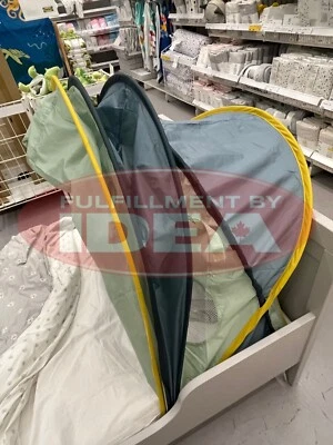 Nueva tienda cama IKEA ELDFLUGA azul/verde 505.421.18 Foto 1 de 3