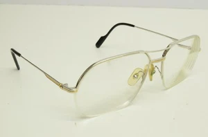 Authentic Cartier Orsay Louis Platine Eyeglasses 58 15 135 Vintage Half Rimless - Picture 1 of 12