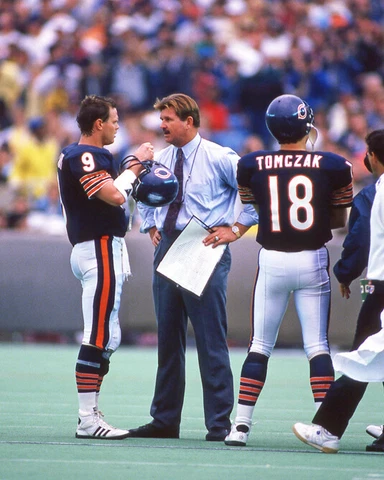 Chicago Bears MIKE DITKA & JIM MCMAHON Glossy 8x10 Photo Football Print Poster Cover