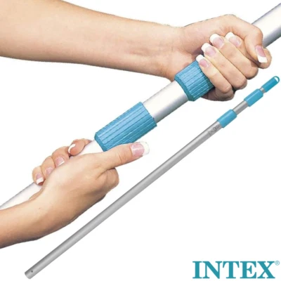 Intex ASTA TELESCOPICA IN ALLUMINIO PER PULIZIA ACQUA PISCINA cm 279 29055