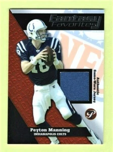 Peyton Manning Colts 2004 Topps Pristine Fantasy Favorites Jersey Card - Foto 1 di 2