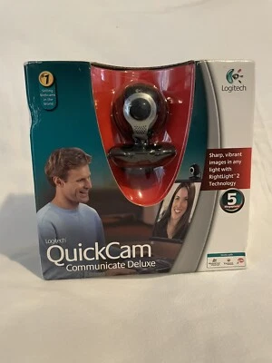 Quick Cam Logitech Communicate Deluxe 961465-0403 NIB Webcam - Image 1 of 4