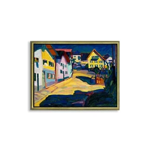 Stampa su Carta su tela o Quadro su tela o con Cornice Wassily Kandinsky Murnau - Picture 1 of 9