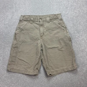 Carhartt Shorts Adult Waist 30 Brown Canvas Carpenter Cargo Workwear Pants Mens* - Picture 1 of 9
