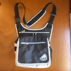 Vintage 1990’s Retro Lowepro Linx Crossbody Camera Bag LX140 Black Blue Pockets - Picture 1 of 24