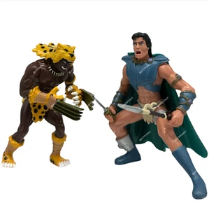 Tarzan Epic Adventures Lord of the Jungle Tarzan & The Leopard Man Figure Set - Picture 1 of 11