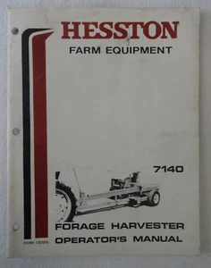 Hesston Farm Equipment 7140 Forage Harvester Operators Manual OEM - Picture 1 of 4
