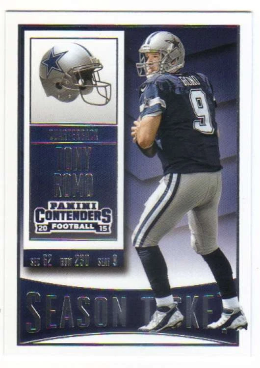 2015 Panini Contenders Football Season Ticket #87 Tony Romo Cowboys  - Image 1 of 1