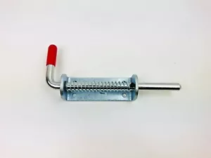 1 x bullone a molla 12,7 mm 220 mm Z/P rimorchio box cavalli camion capannone cancello giardino - Foto 1 di 3