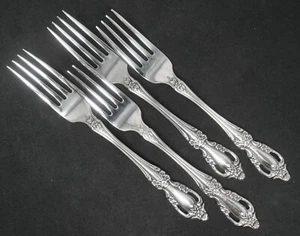Oneida Raphael Distinction Deluxe HH Stainless Dinner Fork set of 4. 7 1/4" Long - Picture 1 of 1