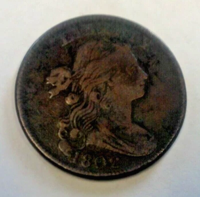 1802 LARGE CENT VF DETAILS. REDUCED 10/30/25 (2642) - Image 1 of 2