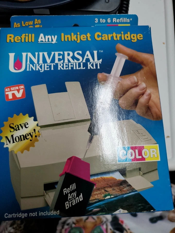 ONTEL Universal Inkjet Printer Cartridge Color Refill Kit - Factory Sealed - Image 1 of 1
