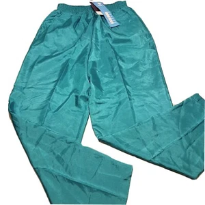 Separates By Leslie Fay Swishy Pants Size Medium Emerald Green Vintage New - Picture 1 of 7