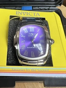 Invicta Herrenuhr Lupah Modell #18656 Lila Limited Ed. Edelstahl - Neu mit Etui - Bild 1 von 15