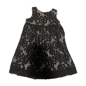 Milly Minis Girls Lace Party Dress, Black and White, Size 3 - Picture 1 of 1