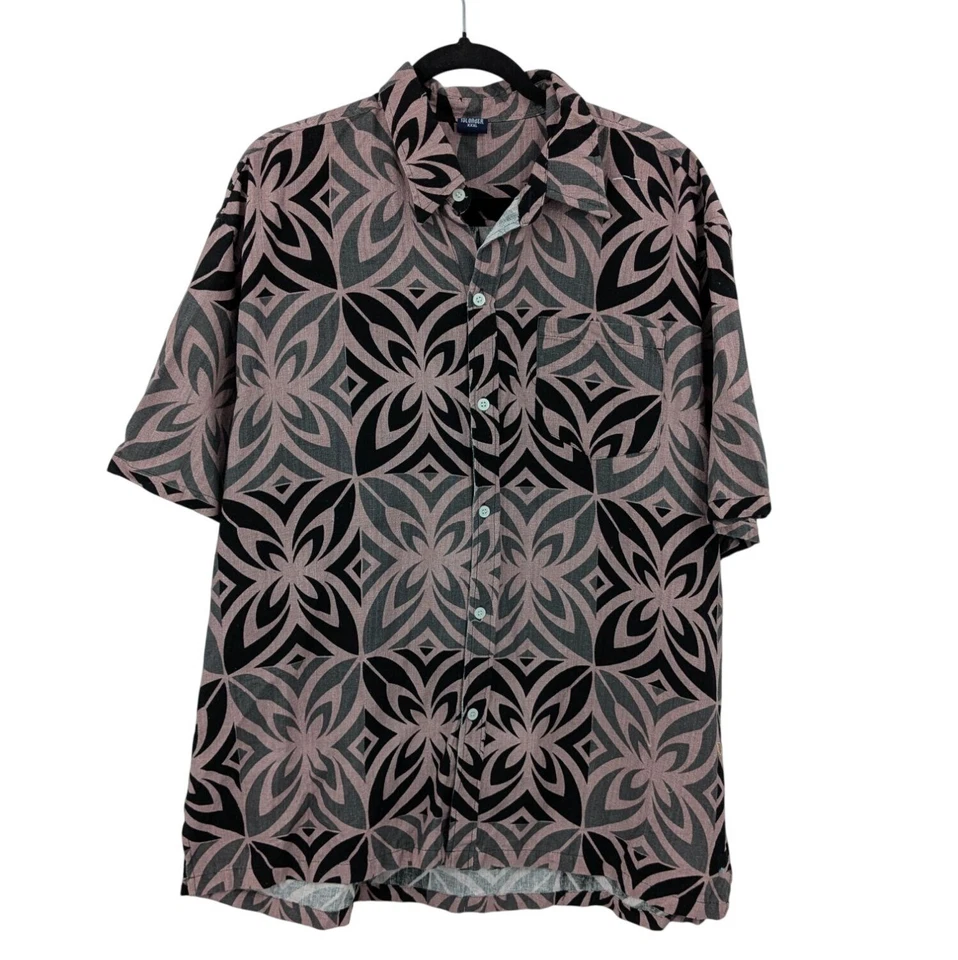 Camisa Urban Islander Hawaiana Abotonada Talla XXXL Floral Abstracta Preppy Informal Foto 1 de 4